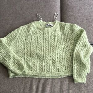 Zara light green sweater